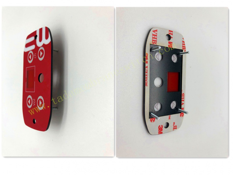 Membrane switch with Aluminium Plate