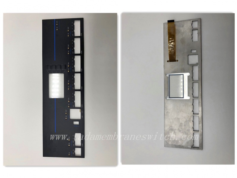 Membrane switch with Aluminium Plate