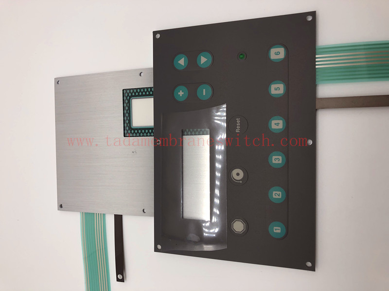 Membrane switch with Aluminium Plate