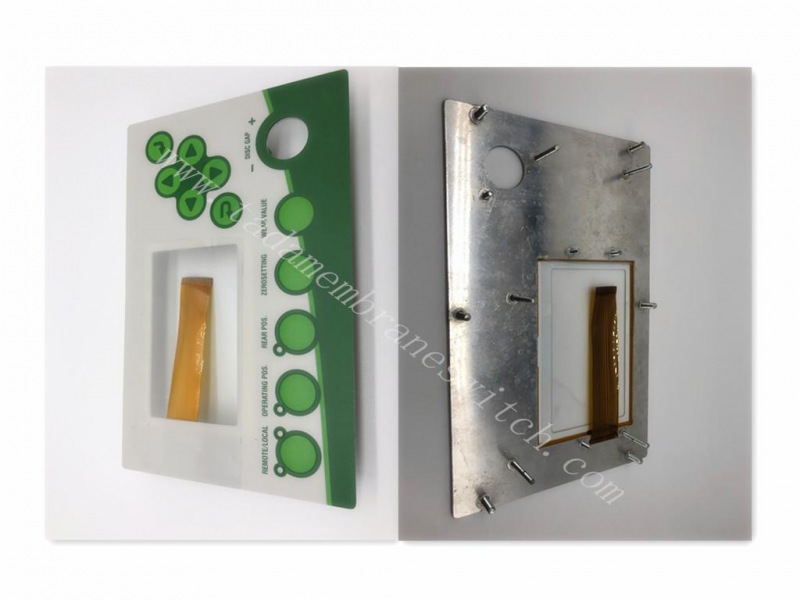 Membrane switch with Aluminium Plate