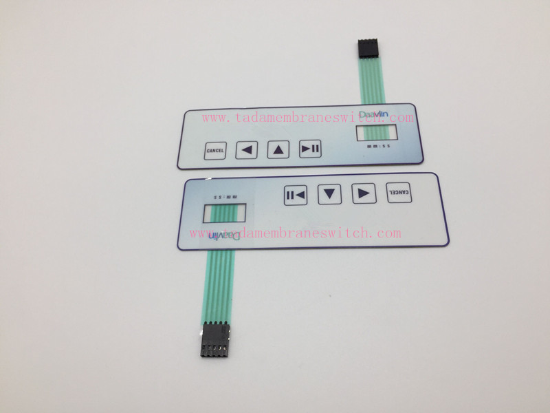 Membrane switch with colors printing