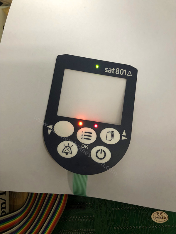 Membrane switch with LED insert