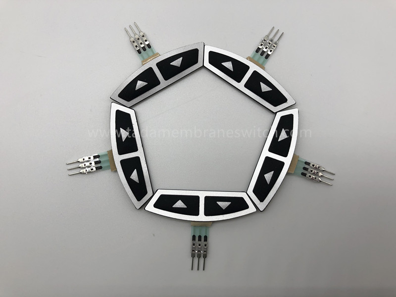 Membrane switch with silicone rubber