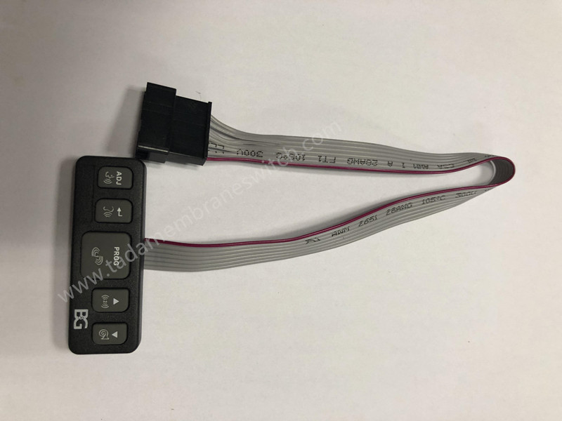 Membrane switch with silicone rubber