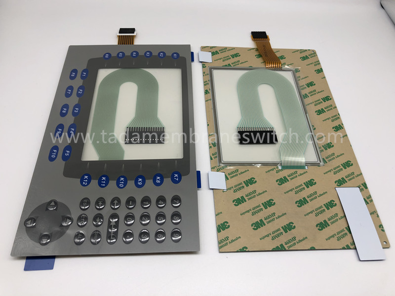 Membrane switch with touch screen