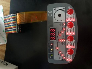 Membrane switch with 7-segment