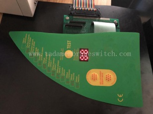 Membrane switch with 7-segment