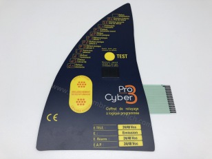 Membrane switch with 7-segment