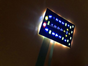 Membrane switch with LED backlight