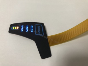 Membrane switch with LED backlight