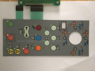 Membrane switch with LED insert