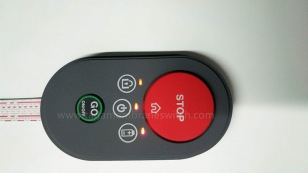 Membrane switch with LED insert