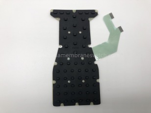 Membrane switch with silicone rubber