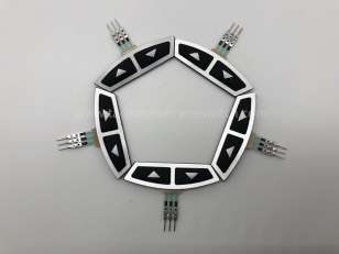 Membrane switch with silicone rubber