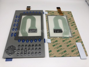 Membrane switch with touch screen