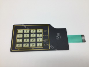 Membrane switch with silicone rubber
