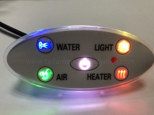 Membrane switch with LED backlight