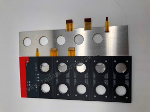 Membrane switch with Aluminium Plate