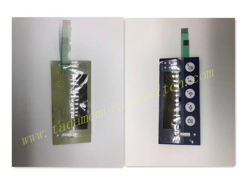 Membrane switch with LED insert