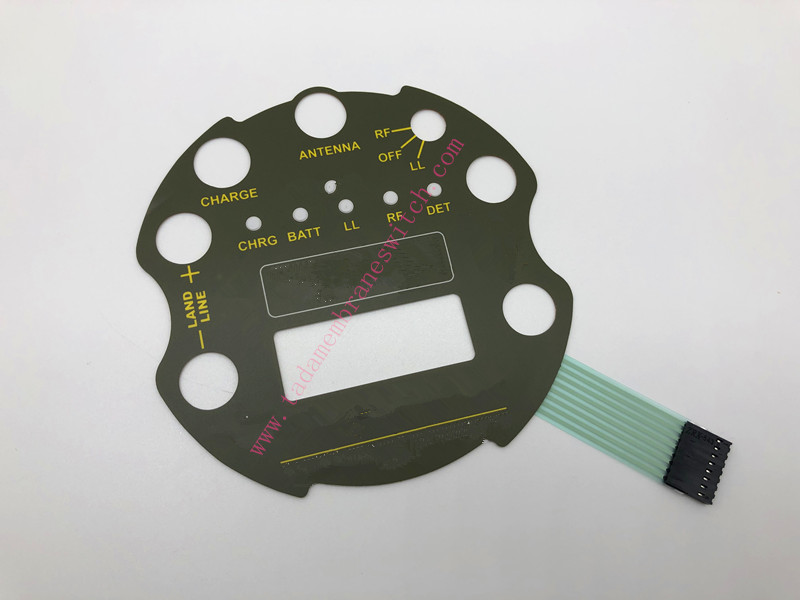 Membrane switch with silicone rubber