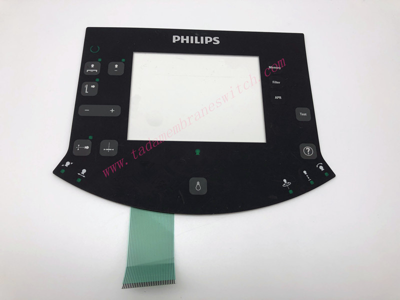 Membrane switch with silicone rubber