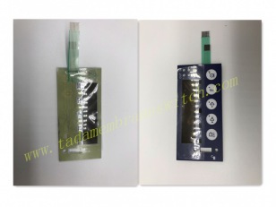 Membrane switch with LED insert