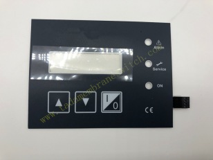 Membrane switch with LED insert