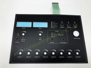 Membrane switch with LED insert