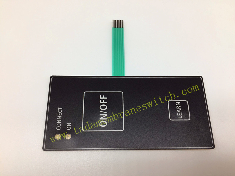 Membrane switch with LED insert
