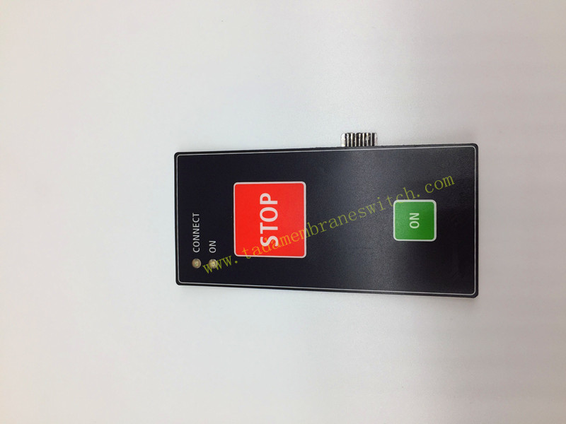 Membrane switch with LED insert