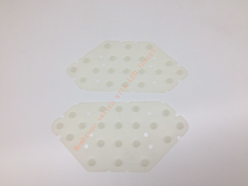 Membrane switch with silicone rubber