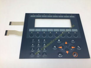 Membrane switch with LED insert