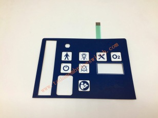 Membrane switch with LED insert