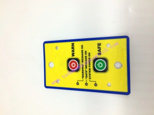 Membrane switch with LED insert