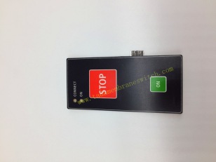 Membrane switch with LED insert