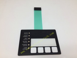 Membrane switch with LED insert