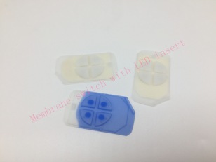 Membrane switch with silicone rubber