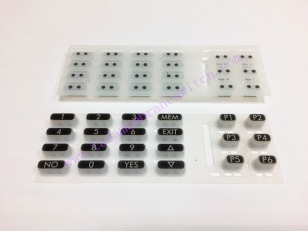 Membrane switch with silicone rubber